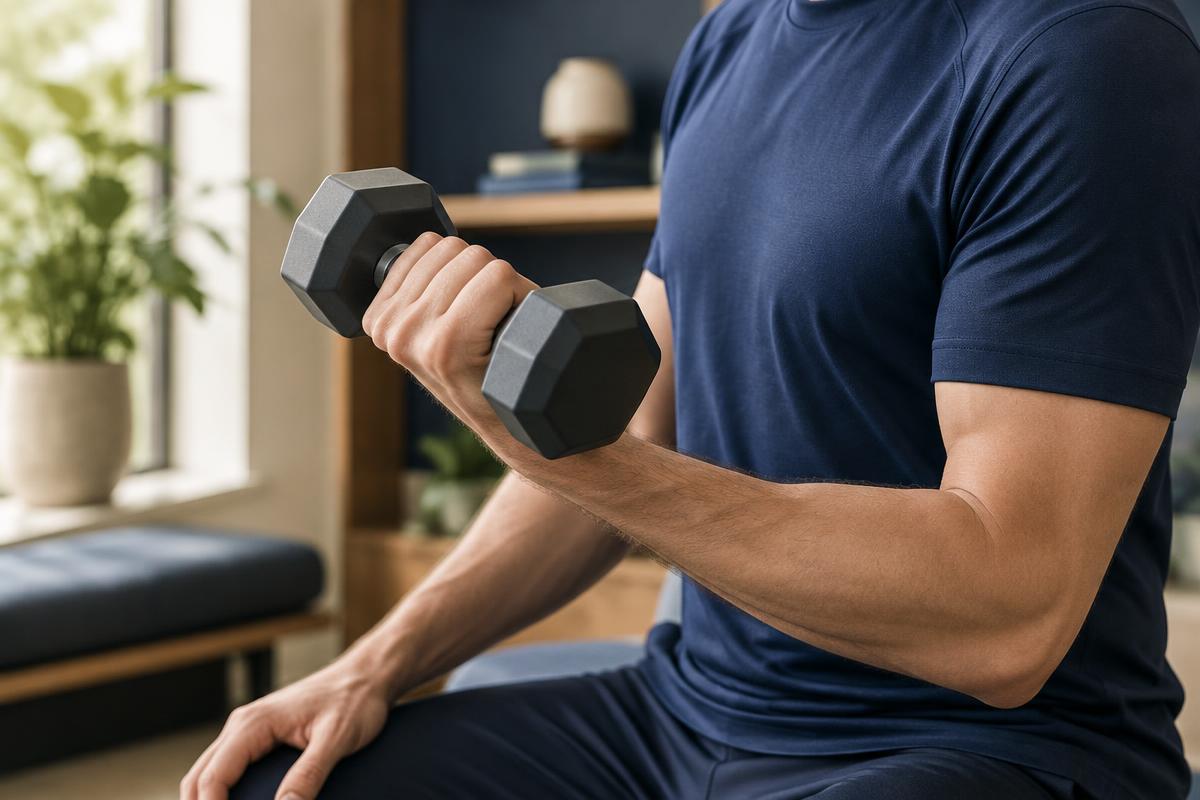 Treino de força controlado para ganho de massa muscular